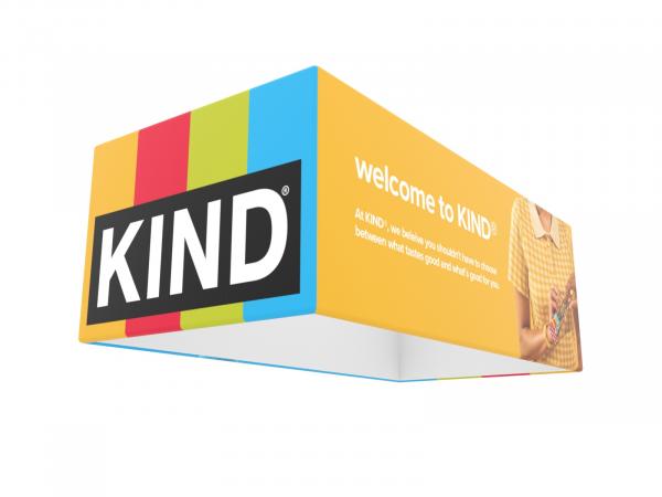 RE-196 (3D) Four-Sided Rectangle Hanging Sign -- View 3